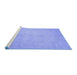 Sideview of Machine Washable Abstract Blue Modern Rug, wshabs2765blu