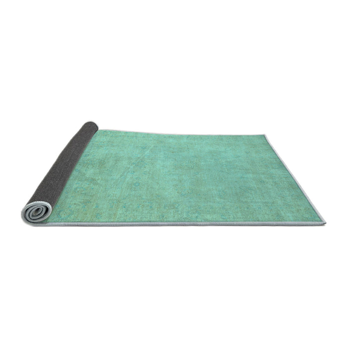 Sideview of Abstract Light Blue Modern Rug, abs2765lblu