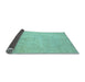 Sideview of Abstract Light Blue Modern Rug, abs2765lblu