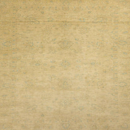 Square Machine Washable Abstract Gold Rug, wshabs2765
