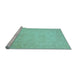 Sideview of Machine Washable Abstract Light Blue Modern Rug, wshabs2765lblu