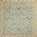 Square Abstract Brown Oriental Rug, abs2766