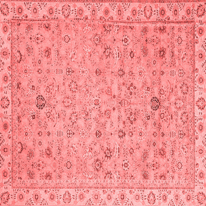 Machine Washable Oriental Red Traditional Rug, wshabs2766red
