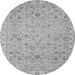 Round Oriental Gray Traditional Rug, abs2766gry