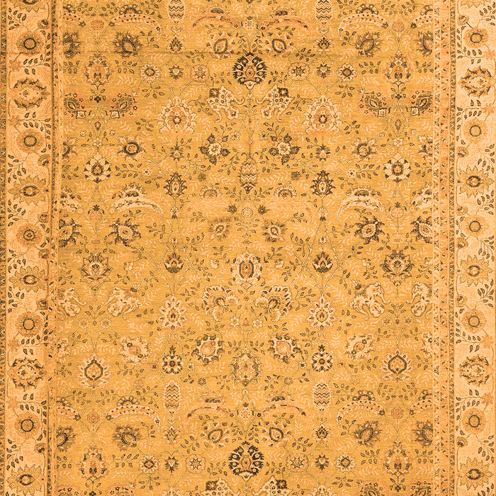 Machine Washable Oriental Orange Traditional Area Rugs, wshabs2766org