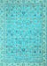 Oriental Light Blue Traditional Rug, abs2766lblu