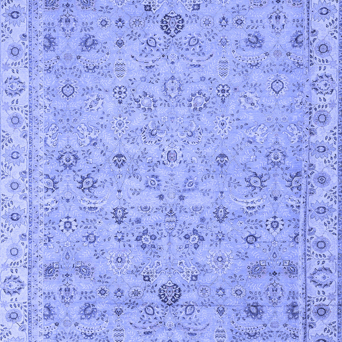 Machine Washable Oriental Blue Traditional Rug, wshabs2766blu