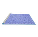 Sideview of Machine Washable Oriental Blue Traditional Rug, wshabs2766blu