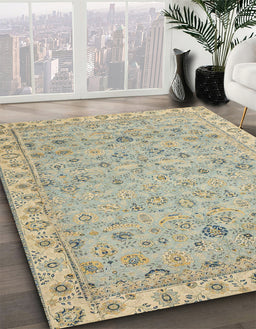 Machine Washable Abstract Brown Rug in a Family Room, wshabs2766