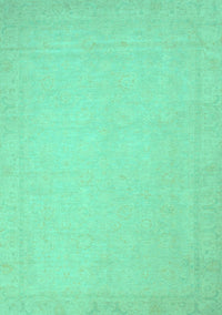 Abstract Turquoise Modern Rug, abs2767turq