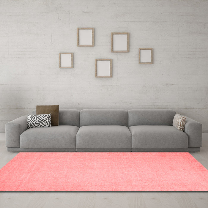 Modern Red Washable Rugs