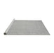 Sideview of Machine Washable Abstract Gray Modern Rug, wshabs2767gry