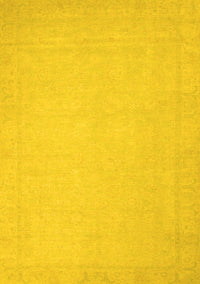 Abstract Yellow Modern Rug, abs2767yw