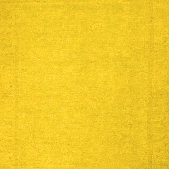 Abstract Yellow Modern Rug, abs2767yw