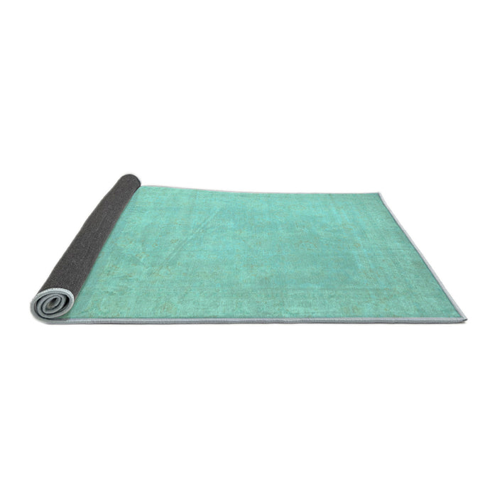 Sideview of Abstract Light Blue Modern Rug, abs2767lblu