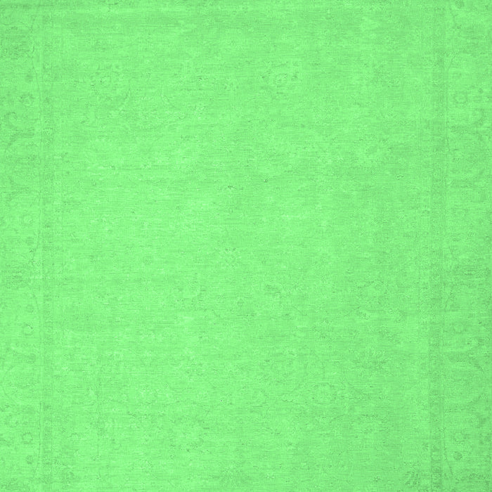 Machine Washable Abstract Emerald Green Modern Area Rugs, wshabs2767emgrn