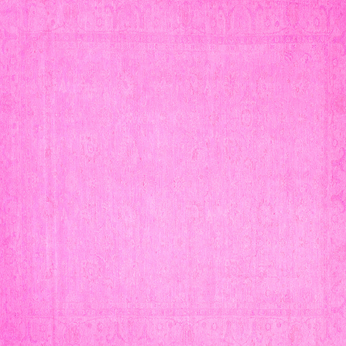 Square Abstract Pink Modern Rug, abs2767pnk
