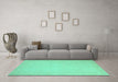 Machine Washable Abstract Turquoise Modern Area Rugs in a Living Room,, wshabs2767turq