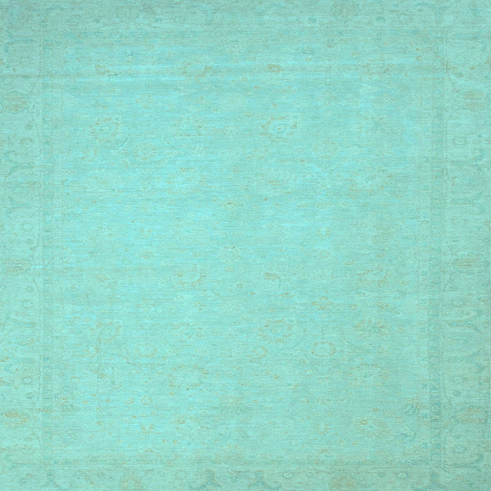 Square Abstract Light Blue Modern Rug, abs2767lblu