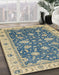 Machine Washable Abstract Green Rug in a Family Room, wshabs2768