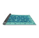 Sideview of Oriental Light Blue Traditional Rug, abs2768lblu