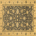 Square Oriental Brown Traditional Rug, abs2768brn