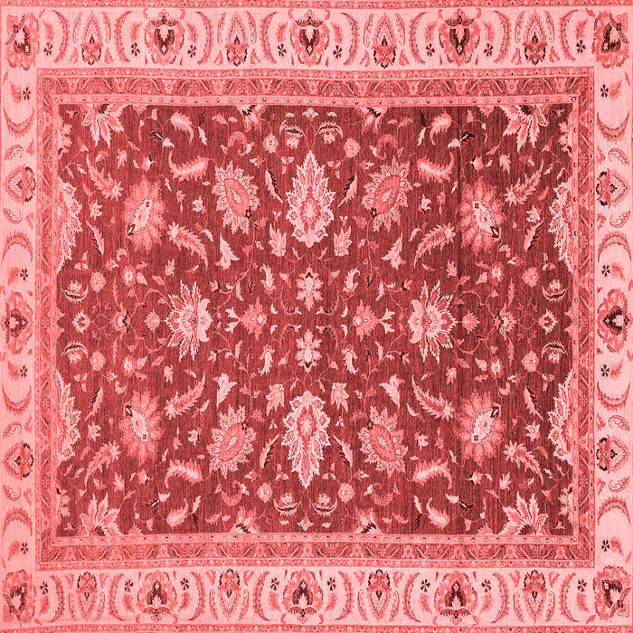 Machine Washable Oriental Red Traditional Rug, wshabs2768red