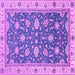 Square Oriental Purple Traditional Rug, abs2768pur