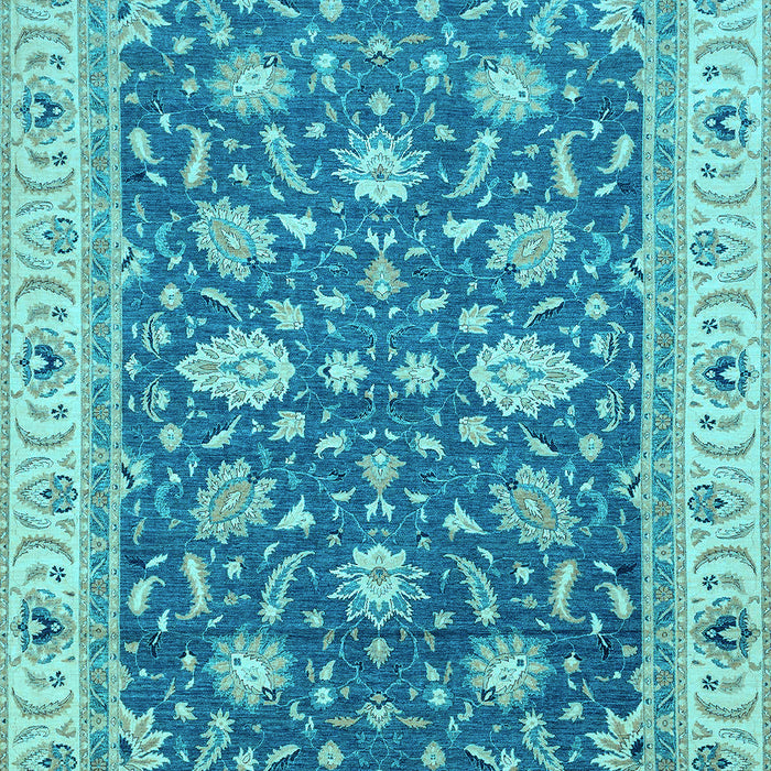 Oriental Light Blue Traditional Rug, abs2768lblu