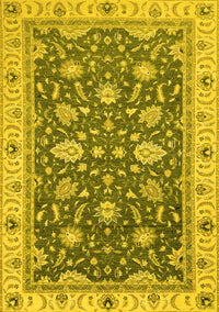 Oriental Yellow Traditional Rug, abs2768yw