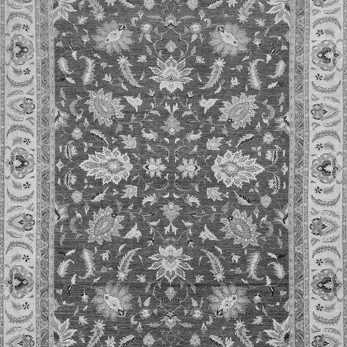 Machine Washable Oriental Gray Traditional Rug, wshabs2768gry