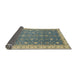 Sideview of Abstract Dark Khaki Green Oriental Rug, abs2769