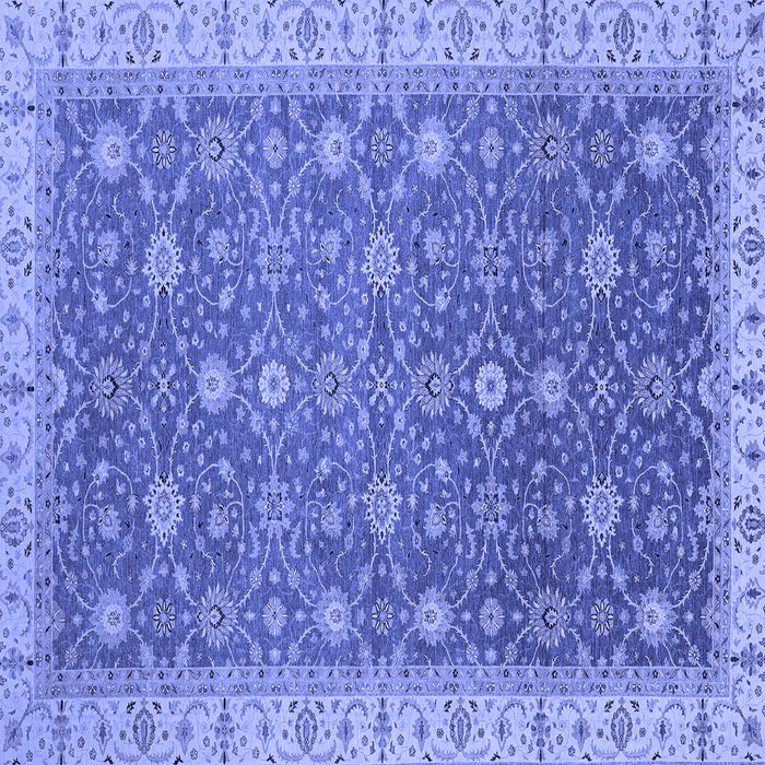 Square Oriental Blue Traditional Rug, abs2769blu