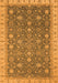 Machine Washable Oriental Orange Traditional Area Rugs, wshabs2769org