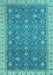 Oriental Light Blue Traditional Rug, abs2769lblu