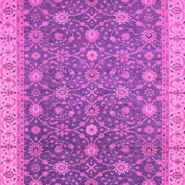 Machine Washable Oriental Pink Traditional Rug, wshabs2769pnk