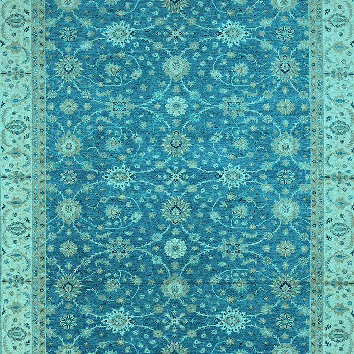 Machine Washable Oriental Light Blue Traditional Rug, wshabs2769lblu