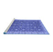 Sideview of Machine Washable Oriental Blue Traditional Rug, wshabs2769blu