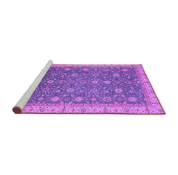Sideview of Machine Washable Oriental Purple Traditional Area Rugs, wshabs2769pur