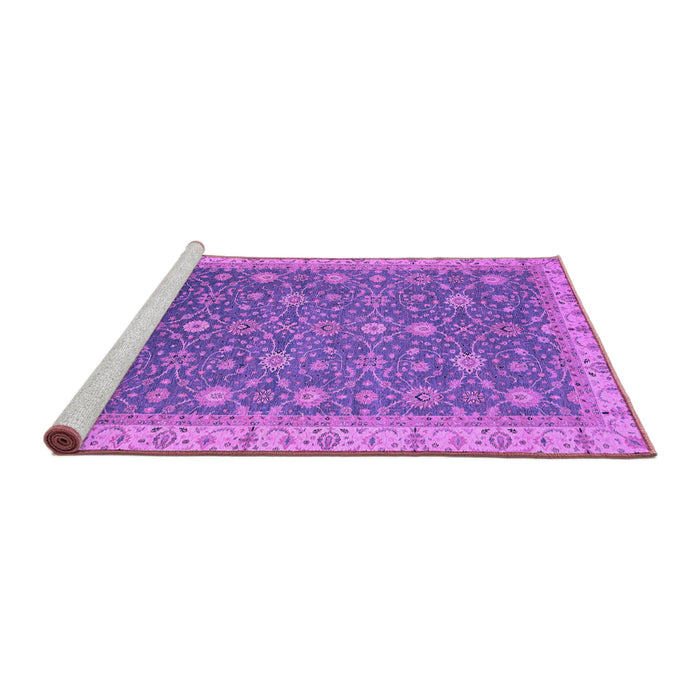 Sideview of Machine Washable Oriental Purple Traditional Area Rugs, wshabs2769pur
