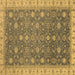 Square Oriental Brown Traditional Rug, abs2769brn