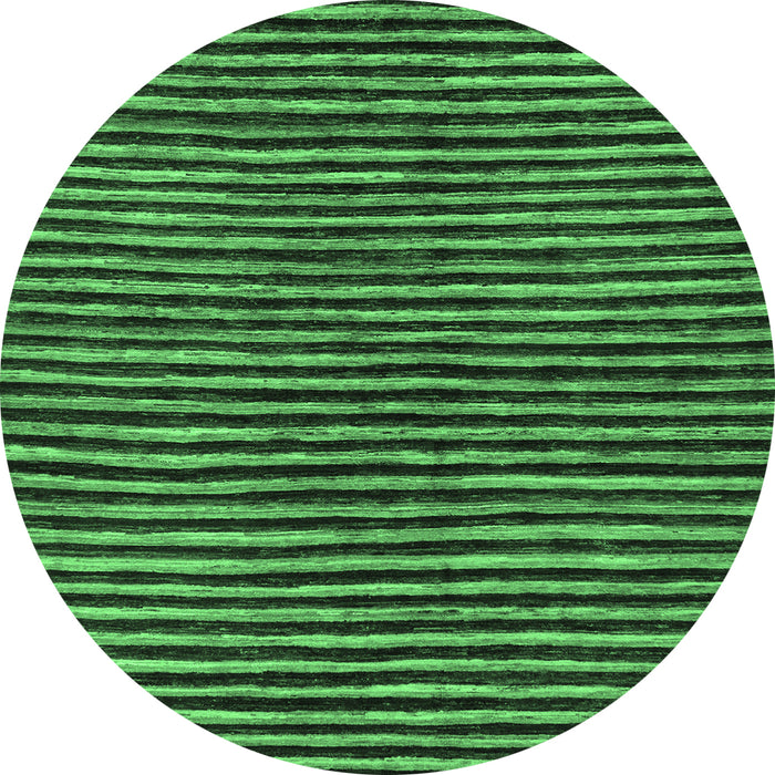 Round Oriental Emerald Green Modern Rug, abs276emgrn