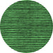 Round Oriental Emerald Green Modern Rug, abs276emgrn