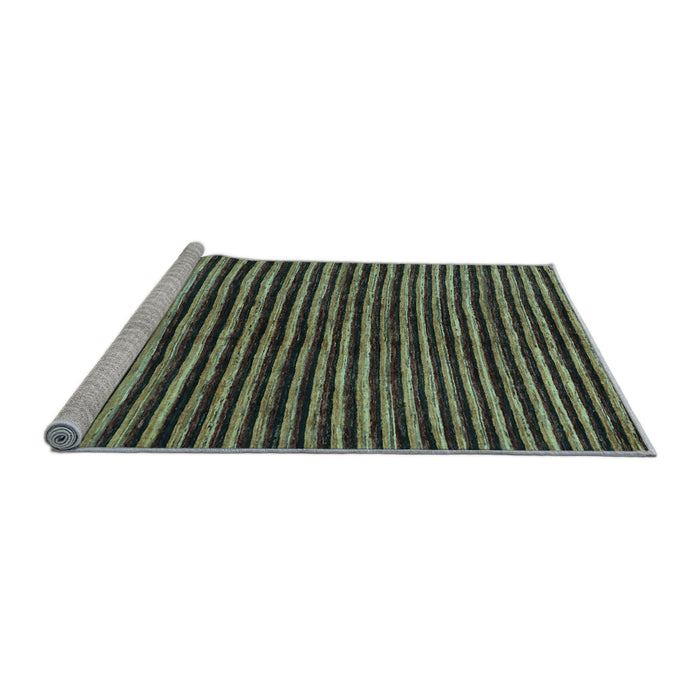 Sideview of Machine Washable Oriental Light Blue Modern Rug, wshabs276lblu