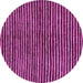 Round Oriental Purple Modern Rug, abs276pur