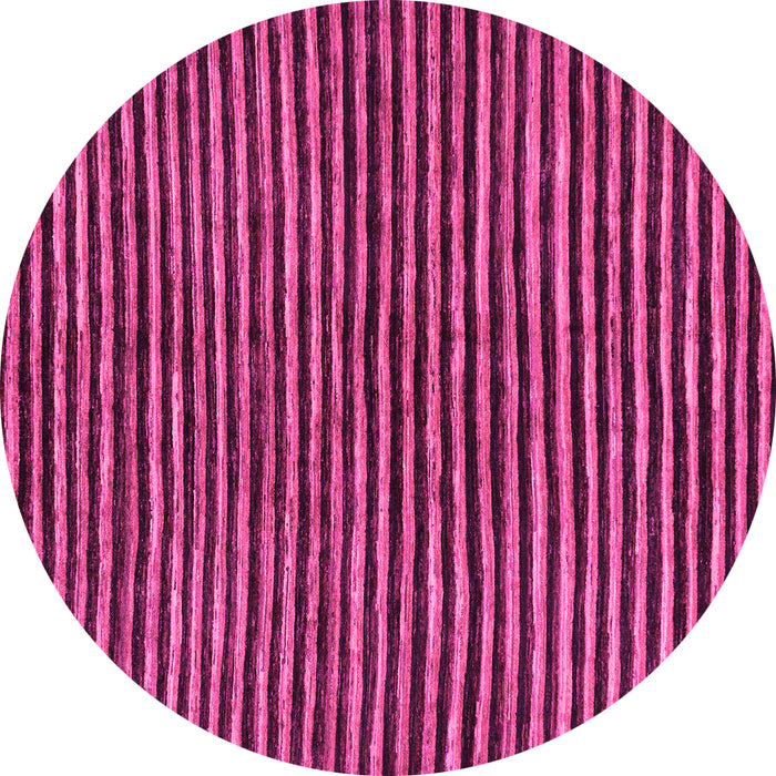 Round Oriental Pink Modern Rug, abs276pnk