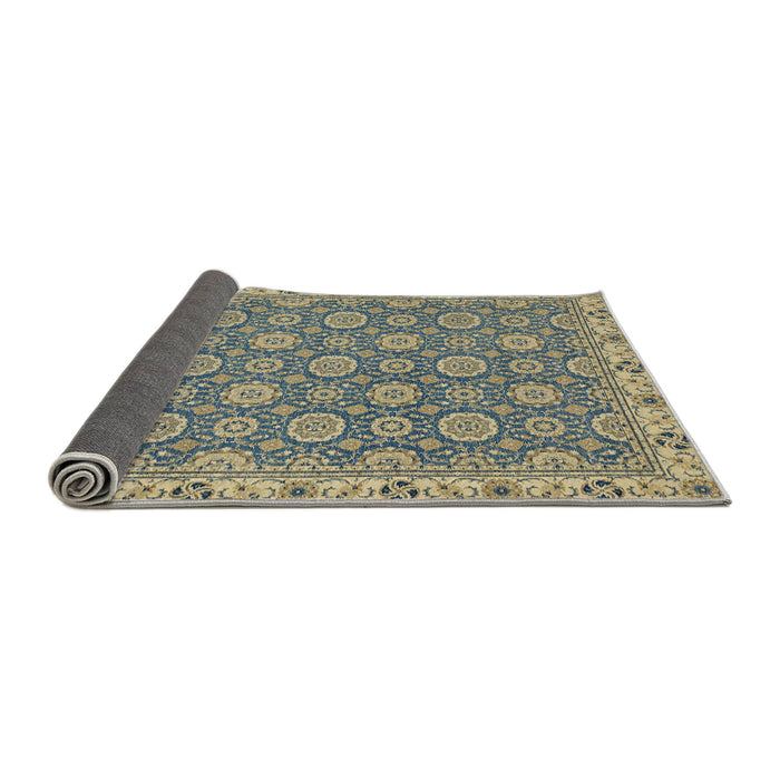 Sideview of Abstract Brownish Green Oriental Rug, abs2770