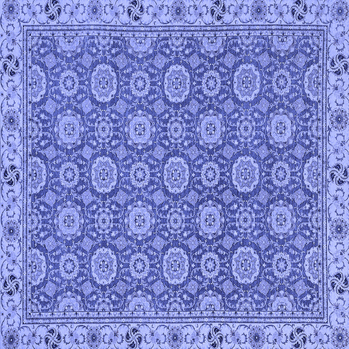Square Oriental Blue Traditional Rug, abs2770blu