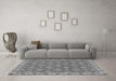 Machine Washable Oriental Gray Traditional Rug in a Living Room,, wshabs2770gry