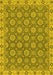 Machine Washable Oriental Yellow Traditional Rug, wshabs2770yw